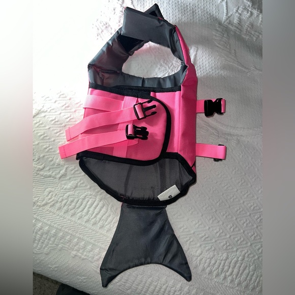 Mermaid Dog Sz SMALL Life Jacket Vest Saver Safety Swim Preserver Rescue Handle - Picture 7 of 16